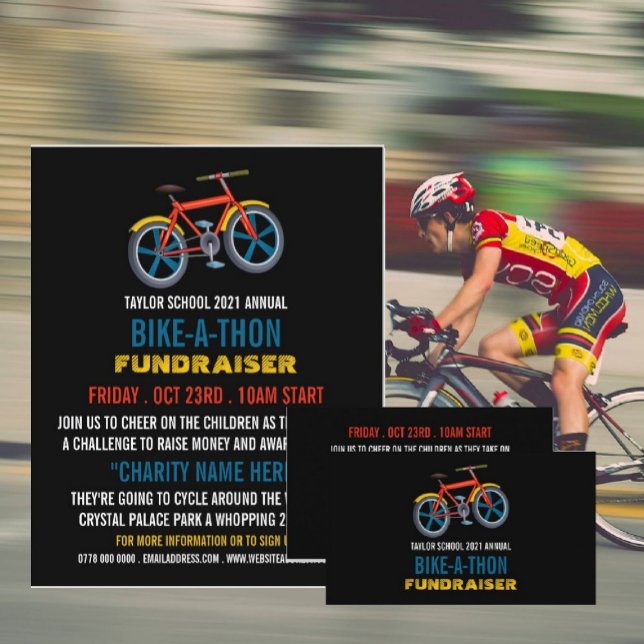 Tarjeta De Visita Bicicleta infantil, evento de caridad infantil (Subido por el creador)