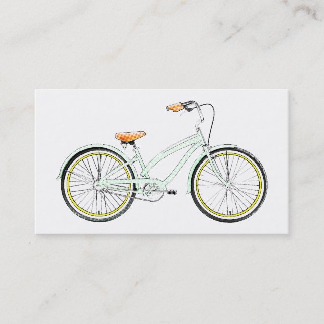 Tarjeta De Visita bicicleta retro (Anverso)