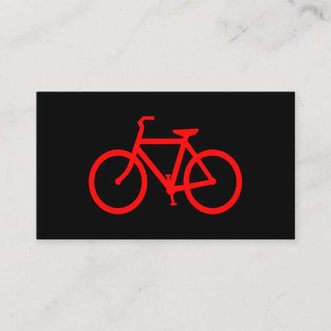 Tarjeta De Visita Bicicleta roja (Anverso)
