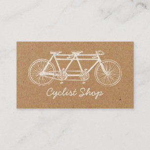 Tarjeta De Visita Bicicleta tándem, ciclismo, ciclismo Kraft