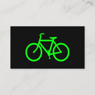 Tarjeta De Visita Bicicleta Verde Lima