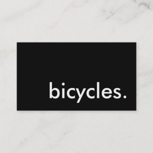 Tarjeta De Visita bicicletas.