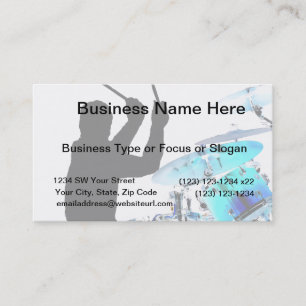 Tarjeta De Visita Bidones de tambor en tambores invertidos de color 