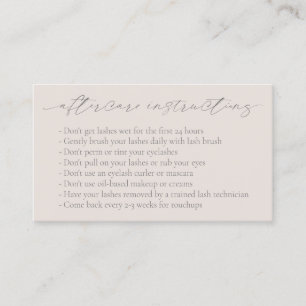 Tarjeta De Visita Biege Neutral Tan Código QR Elegante Moderno After