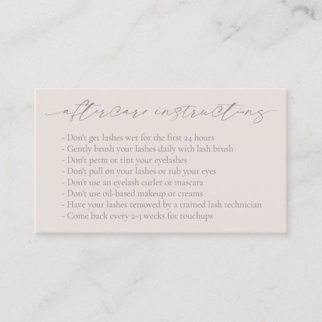 Tarjeta De Visita Biege Neutral Tan Código QR Elegante Moderno After (Anverso)