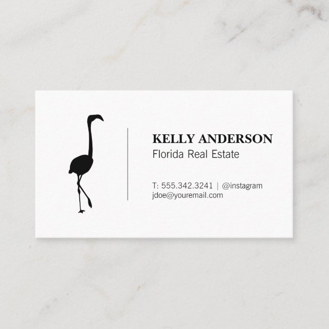 Tarjeta De Visita Bienes Raíces de Florida (Anverso)