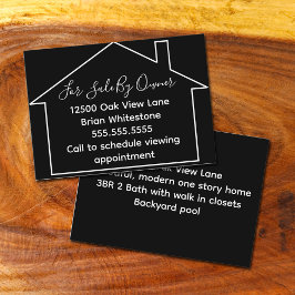 Tarjeta De Visita Bienes Raíces Vendidos Por El Propietario Realtor