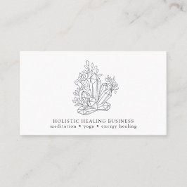 Tarjeta De Visita Bienestar de curación de energía de cristal