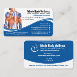 Tarjeta De Visita Bienestar, Terapia Manual, Masaje Deportivo, Medic