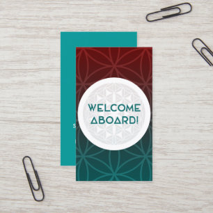 Tarjeta De Visita bienvenida a la geometría sagrada del equipo