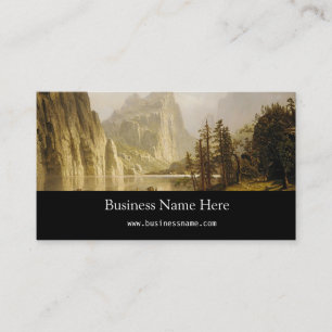 Tarjeta De Visita Bierstadt Albert Merced River Yosemite Valley
