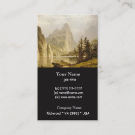 Tarjeta De Visita Bierstadt Albert Merced River Yosemite Valley