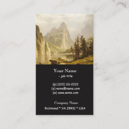 Tarjeta De Visita Bierstadt Albert Merced River Yosemite Valley