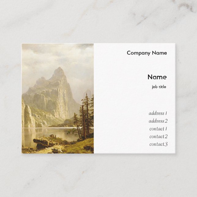 Tarjeta De Visita Bierstadt Albert Merced River Yosemite Valley (Anverso)