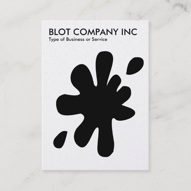 Tarjeta De Visita Big Blot - Black on White (Tarjeta Platinum) (Anverso)