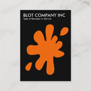 Tarjeta De Visita Big Blot - Naranja en negro