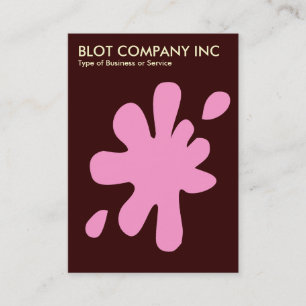 Tarjeta De Visita Big Blot - Rosa con crema en marrón oscuro 330000