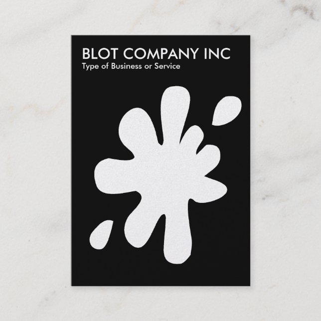 Tarjeta De Visita Big Blot - White on Black (Tarjeta Platinum) (Anverso)