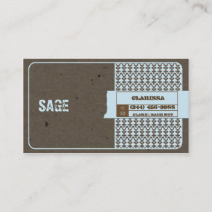 Tarjeta De Visita Bígaro natural de los papeles