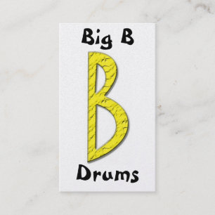 Tarjeta De Visita BigBdrumslogo2, B grande, tambores
