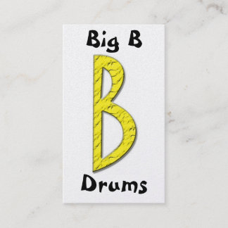 Tarjeta De Visita BigBdrumslogo2, B grande, tambores