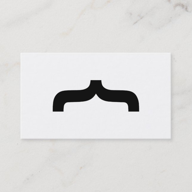 Tarjeta De Visita Bigote de fuente (Anverso)