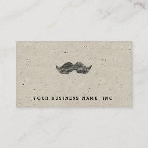 Tarjeta De Visita Bigote negro