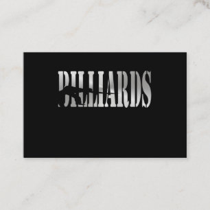 Tarjeta De Visita Billar