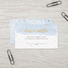 Tarjeta De Visita Billete para rifa de pañales para niños Blue and G