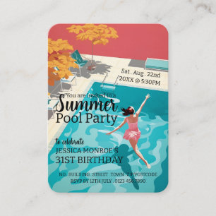 Tarjeta De Visita Billetes para el cumpleaños del Fiesta de la pisci