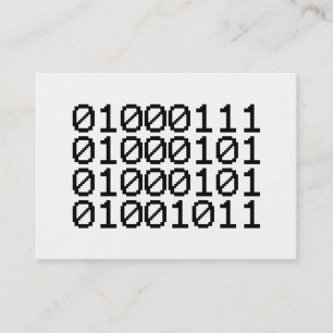 TARJETA DE VISITA BINARY GEEK