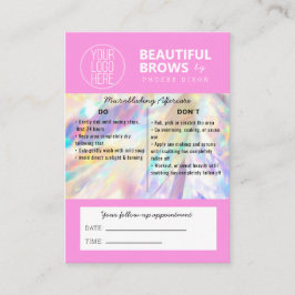 Tarjeta De Visita Bio Microblando posterior al cuidado de crustáceos