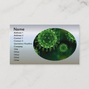 Tarjeta De Visita Biología del virus Covid