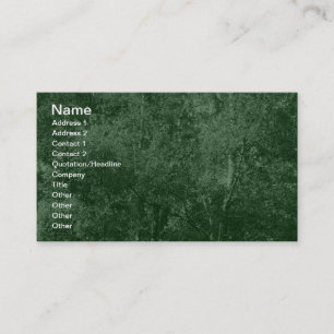 Tarjeta De Visita Birch plateado - Verde oscuro