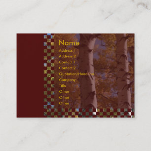 Tarjeta De Visita Birches Business Card