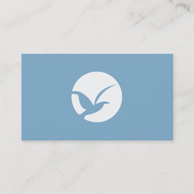 Tarjeta de visita BIRD IN CIRCLE LOGO (AZUL) (Anverso)