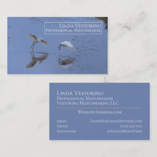 Tarjeta De Visita Birds Matchmaker Modern Outdoor Nature Template
