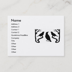 Tarjeta De Visita Birds Silhouette Business Card