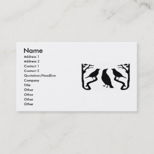 Tarjeta De Visita Birds Silhouette Business Card