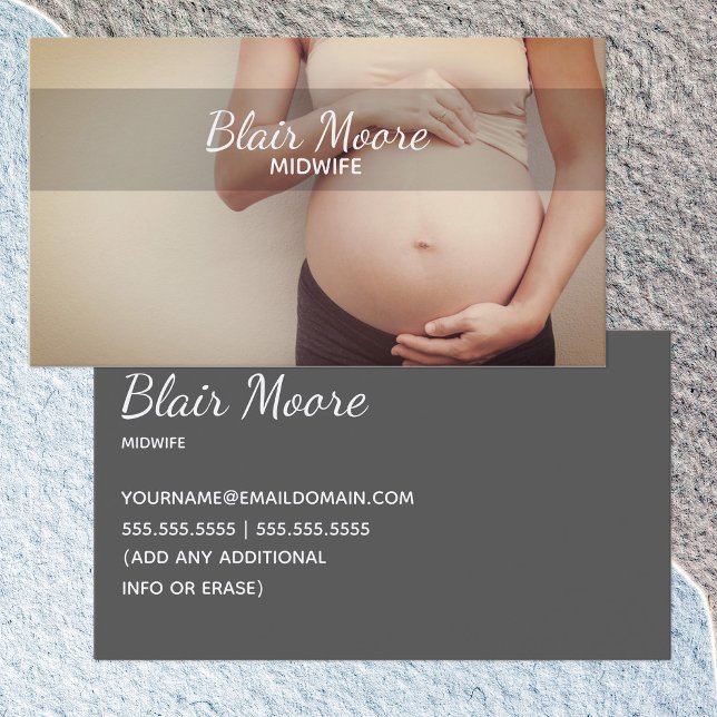 Tarjeta De Visita Birth Doula (Midwife Birth Doula Business Card)