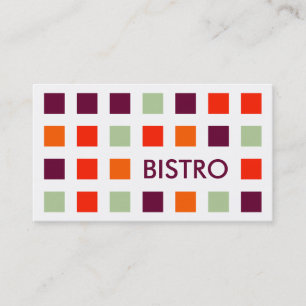 Tarjeta De Visita BISTRO (cuadrados mod)
