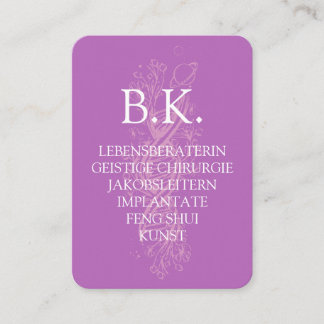 Tarjeta De Visita BK-Visitenkarte Visitenkarte