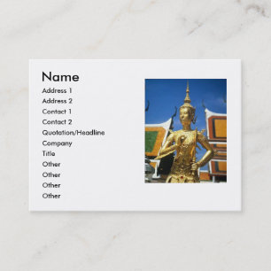 Tarjeta De Visita Bkk5, nombre, dirección 1, dirección 2, contacto