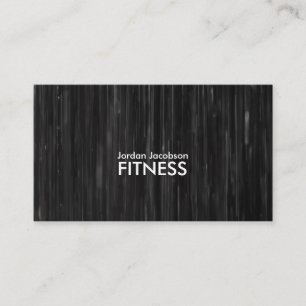 Tarjeta De Visita Black Abstract Fitness Business Cards