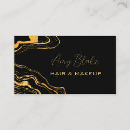 Tarjeta de visita Black and Gold