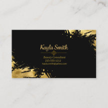 Tarjeta de visita Black and Gold