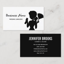 Black and white Cleaning Service Housekeeper Maid