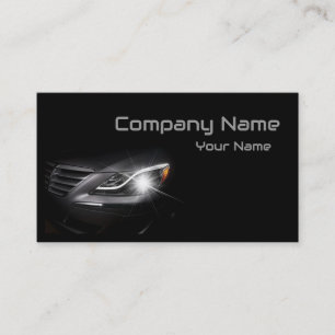 Tarjeta De Visita Black Automotive Business Card