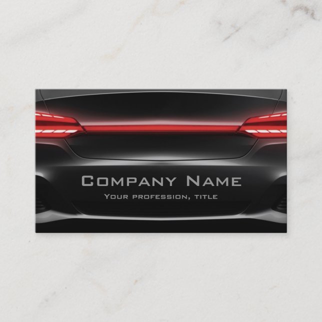 Tarjeta De Visita Black Back Of The Car Guay Business Card (Anverso)