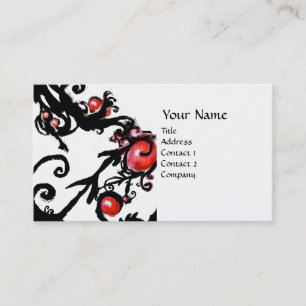 TARJETA DE VISITA BLACK BERRIES SWIRLS